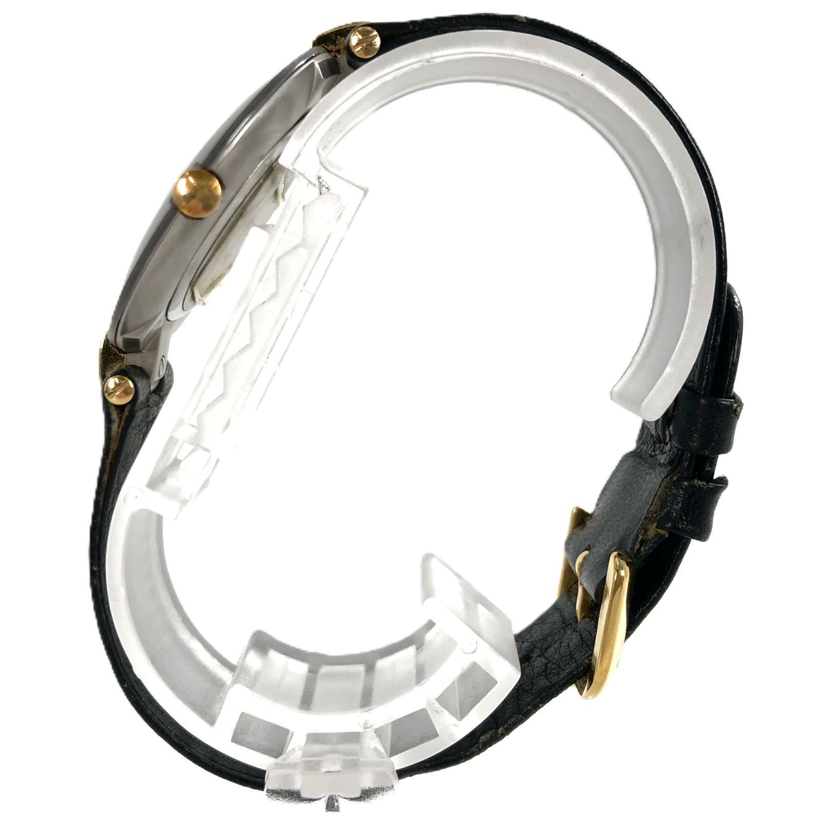 RADO ラドー 129.4075.4 QZ デイト ブラック文字盤 レディース腕時計