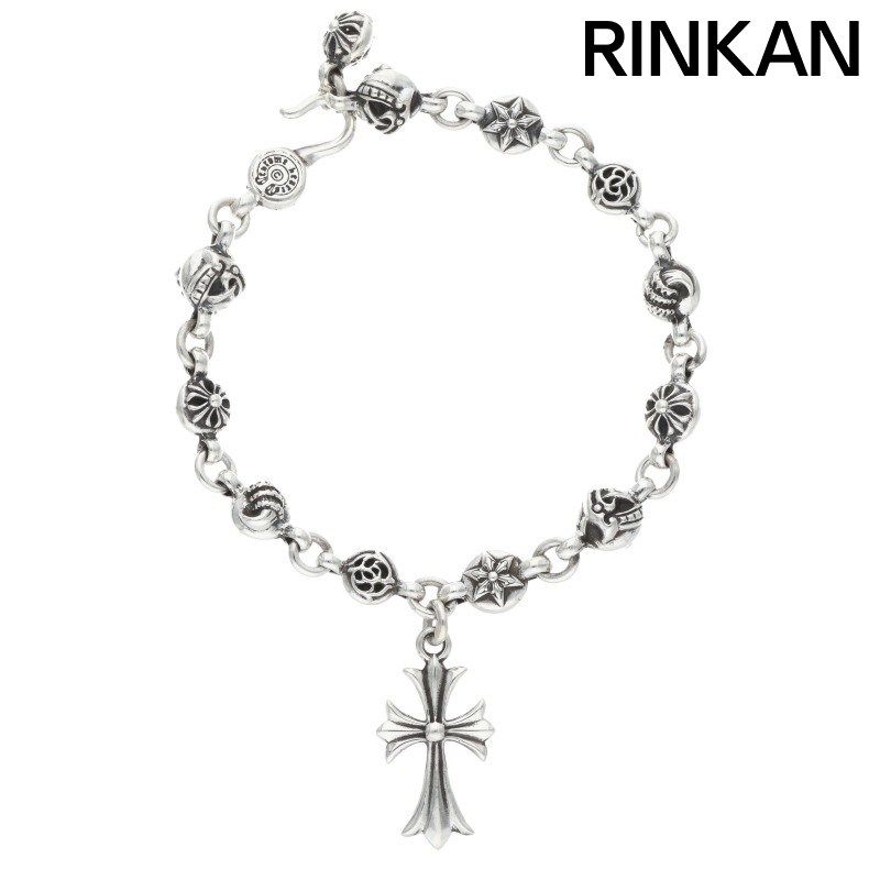 クロムハーツ NO 1 MULTI BALL| 1マルチボール タイニーCHクロス付きシルバーブレスレット メンズ