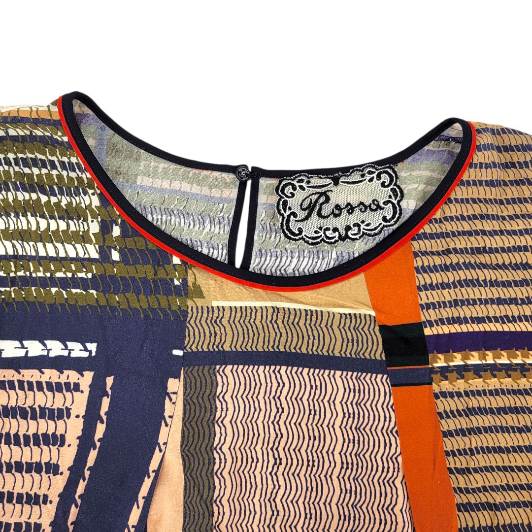 美品】import Rossa インポートロッサ 七分袖ブラウス ブラウン サイズ