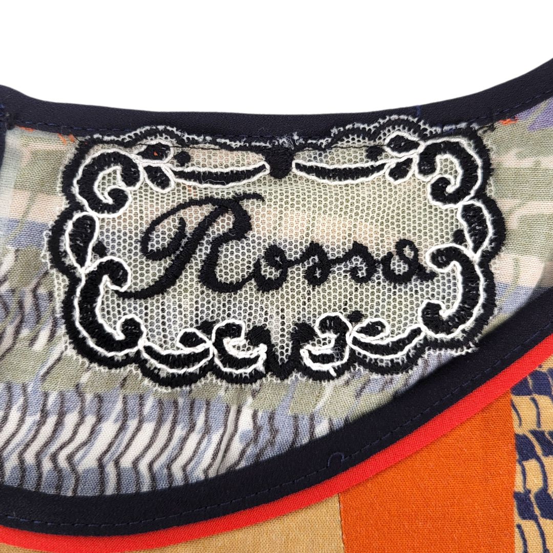 美品】import Rossa インポートロッサ 七分袖ブラウス ブラウン サイズ