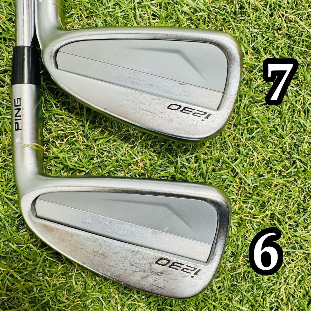 良品】ピン i230 黒ドット メンズアイアンセット 5本 スチール S