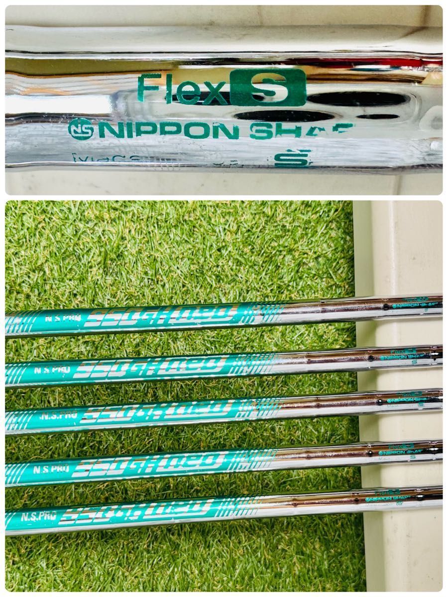 良品】ピン i230 黒ドット メンズアイアンセット 5本 スチール S