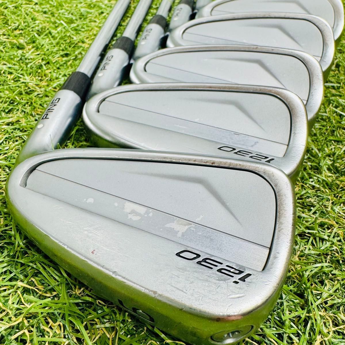 良品】ピン i230 黒ドット メンズアイアンセット 5本 スチール S