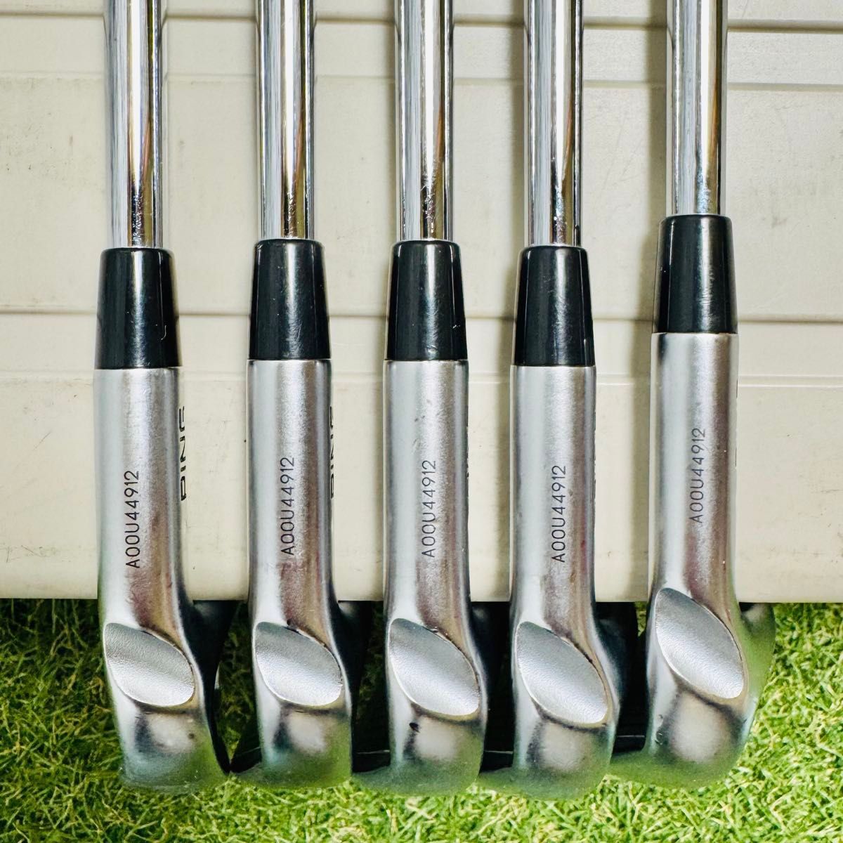 良品】ピン i230 黒ドット メンズアイアンセット 5本 スチール S