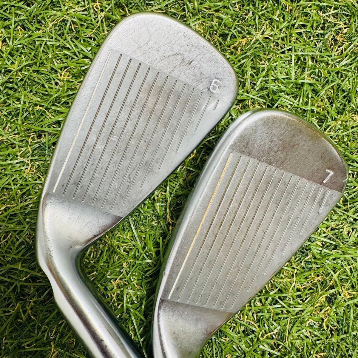 良品】初心者推奨 ピン G410 黒ドット メンズアイアンセット 5本 R