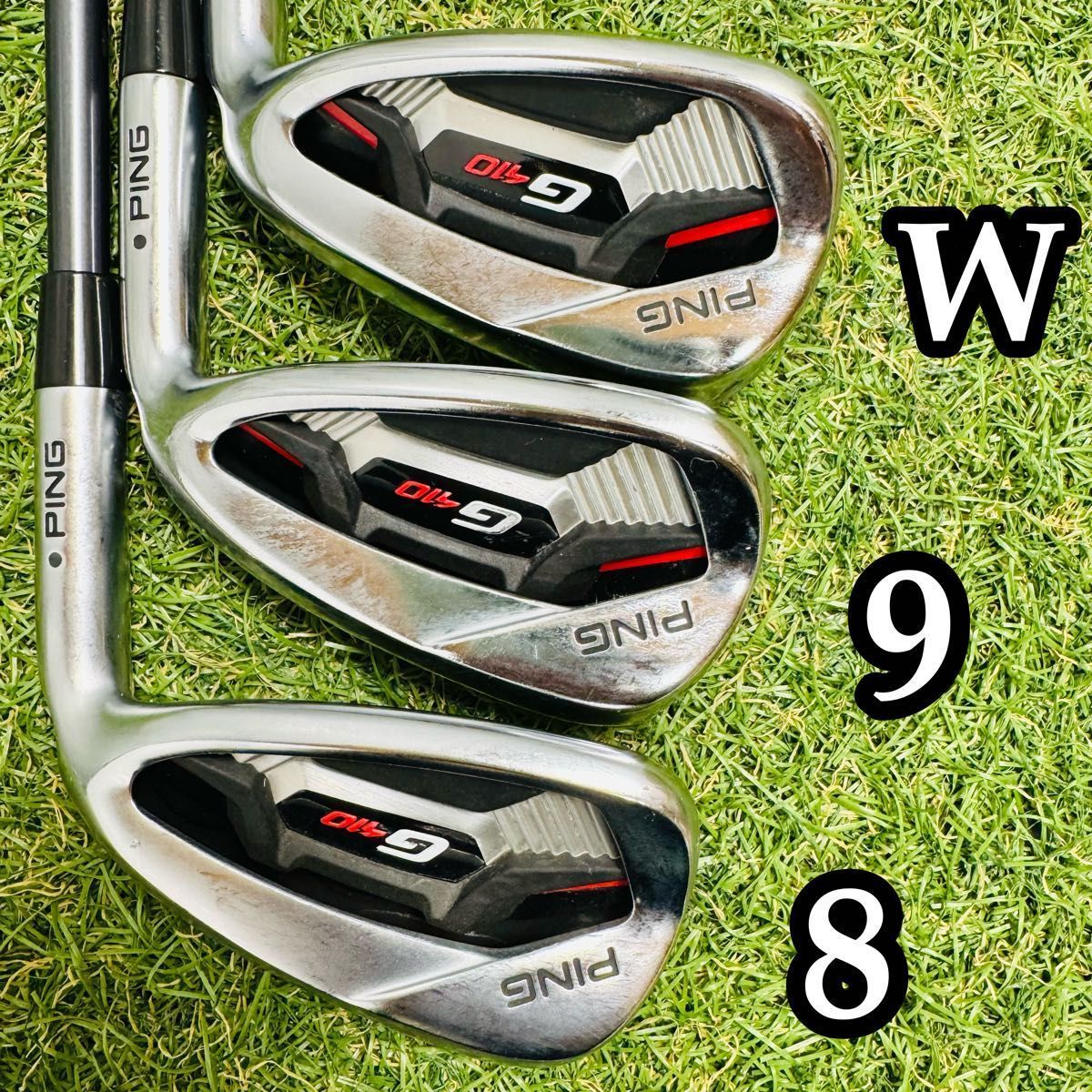 良品】初心者推奨 ピン G410 黒ドット メンズアイアンセット 5本 R