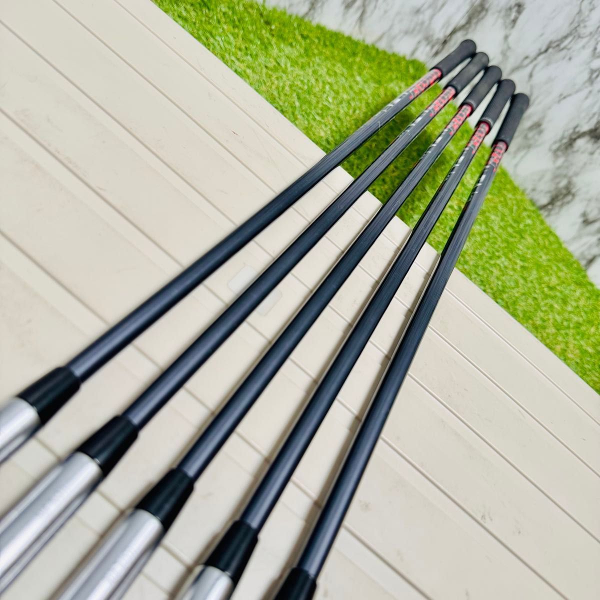 良品】初心者推奨 ピン G410 黒ドット メンズアイアンセット 5本 R