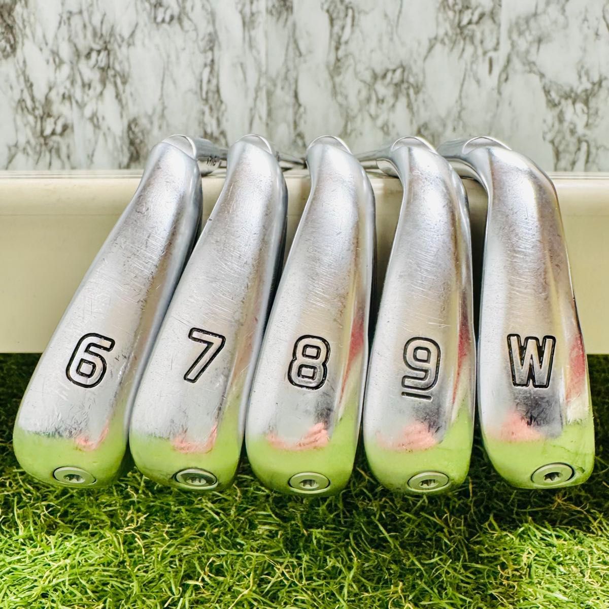 良品】初心者推奨 ピン G410 黒ドット メンズアイアンセット 5本 R