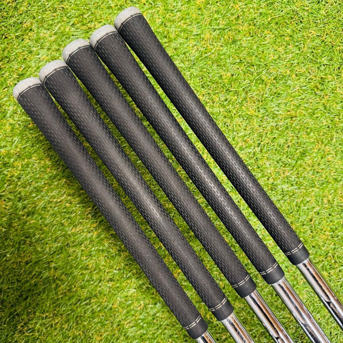 良品】ピン G710 オレンジドット メンズアイアンセット 5本 スチール S