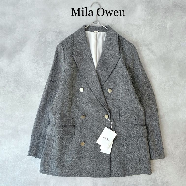 2025✨ タグ付未使用 美品 / MilaOwen ミラオーウェン / 金釦 ダブル