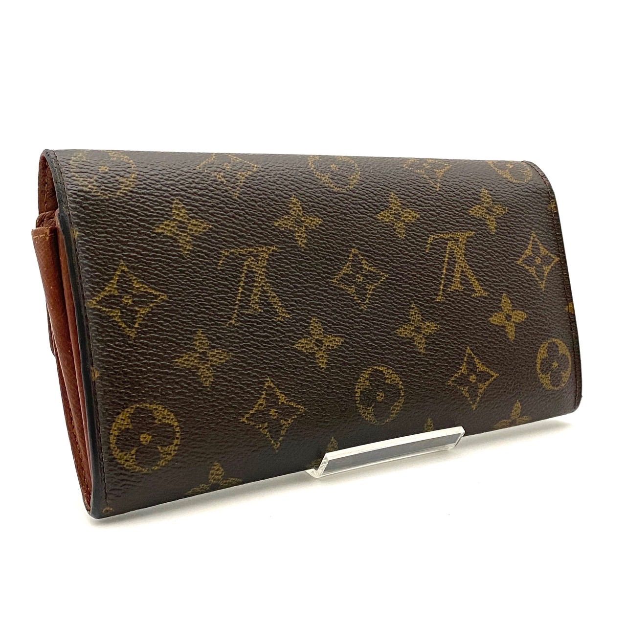 【美品】ルイヴィトン モノグラム ポルトフォイユ サラ 二つ折り財布 ブラウン LOUIS VUITTON（ルイ・ヴィトン） 財布 レディース ポルトフォイユ