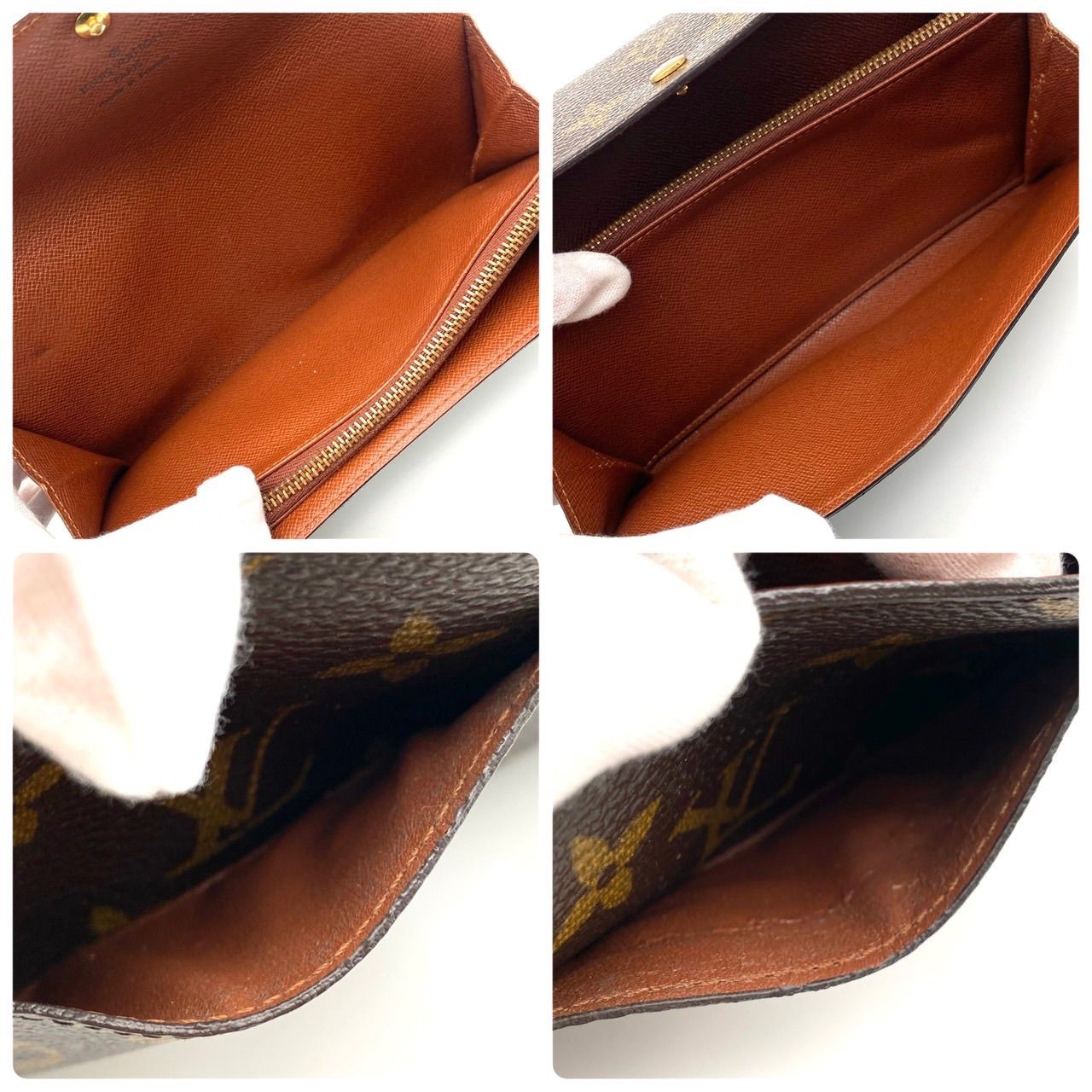 二つ折り財布 ブラウン