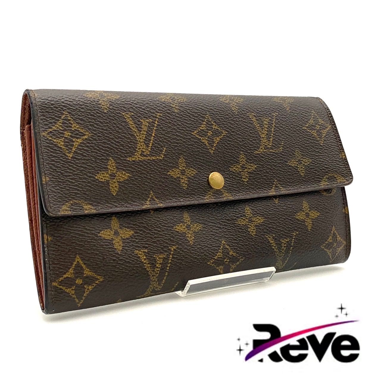 ルイヴィトン モノグラム ポルトフォイユ サラ 二つ折り財布 ブラウン