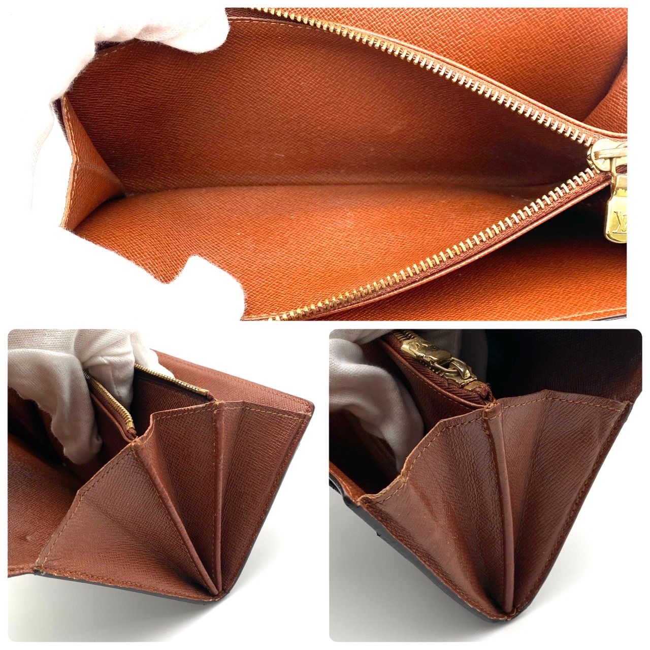  ルイヴィトン モノグラム ポルトフォイユ サラ 二つ折り財布 ブラウン 二つ折り財布 折り財布