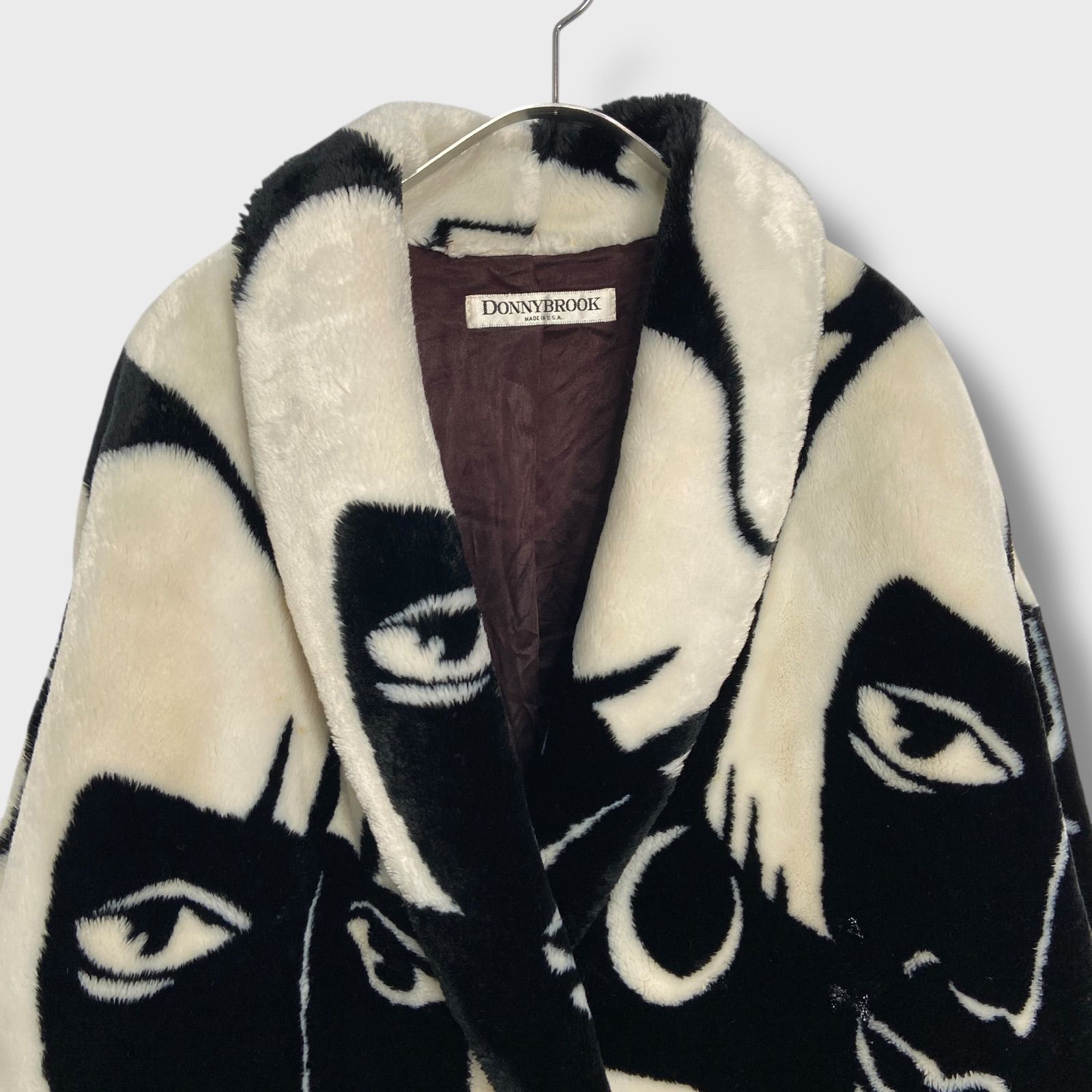 DONNYBROOK(ドニーブルック) USA製 ファーコート レディース 表記無 【中古】【ブランド古着バズストア】 ☆DONNY BROOK☆ドニーブルック☆80-90s☆USA製☆フェイクファーコート