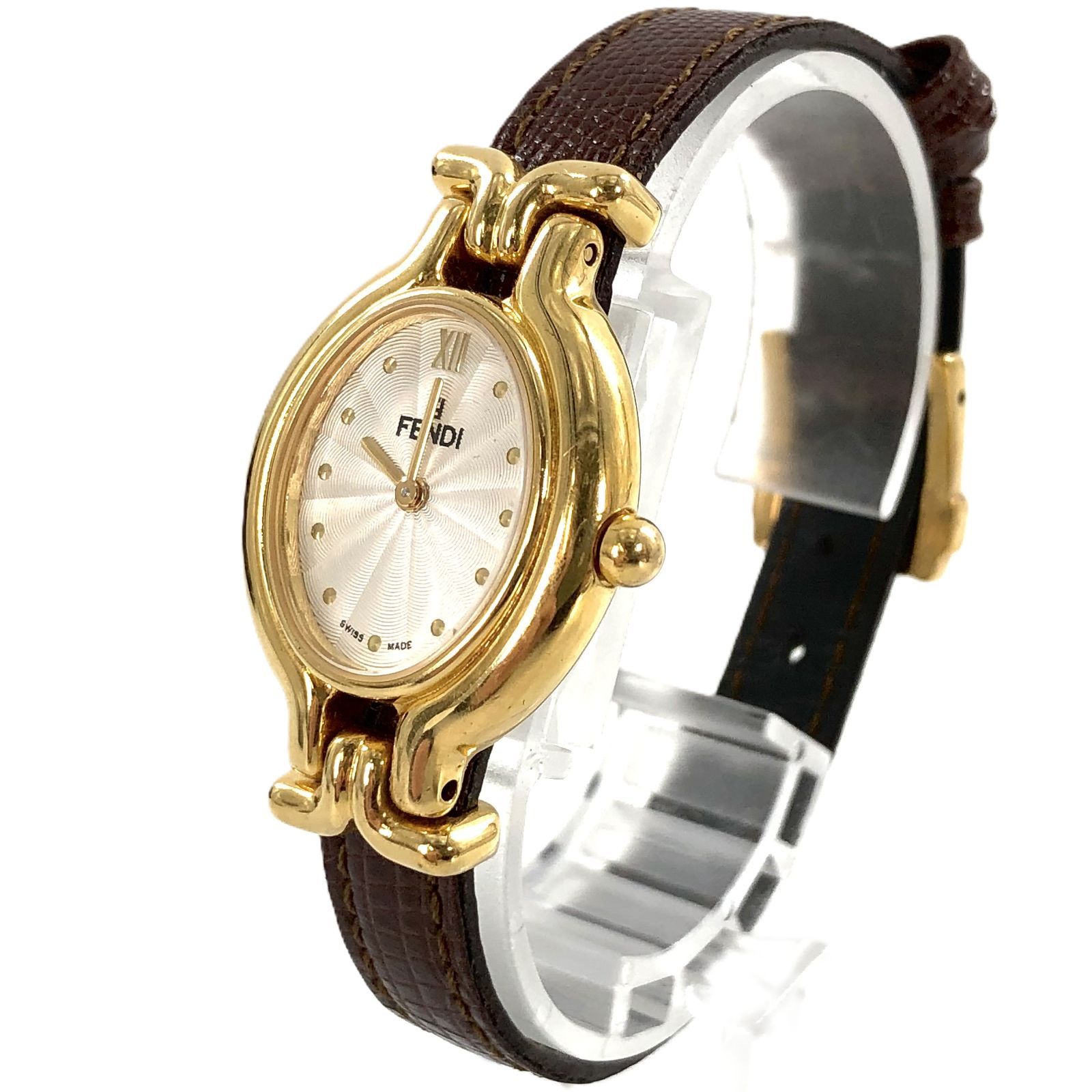 FENDI フェンディ 640 L GP|QZ チェンジベルト ホワイト文字盤 レディース腕時計 PF-613