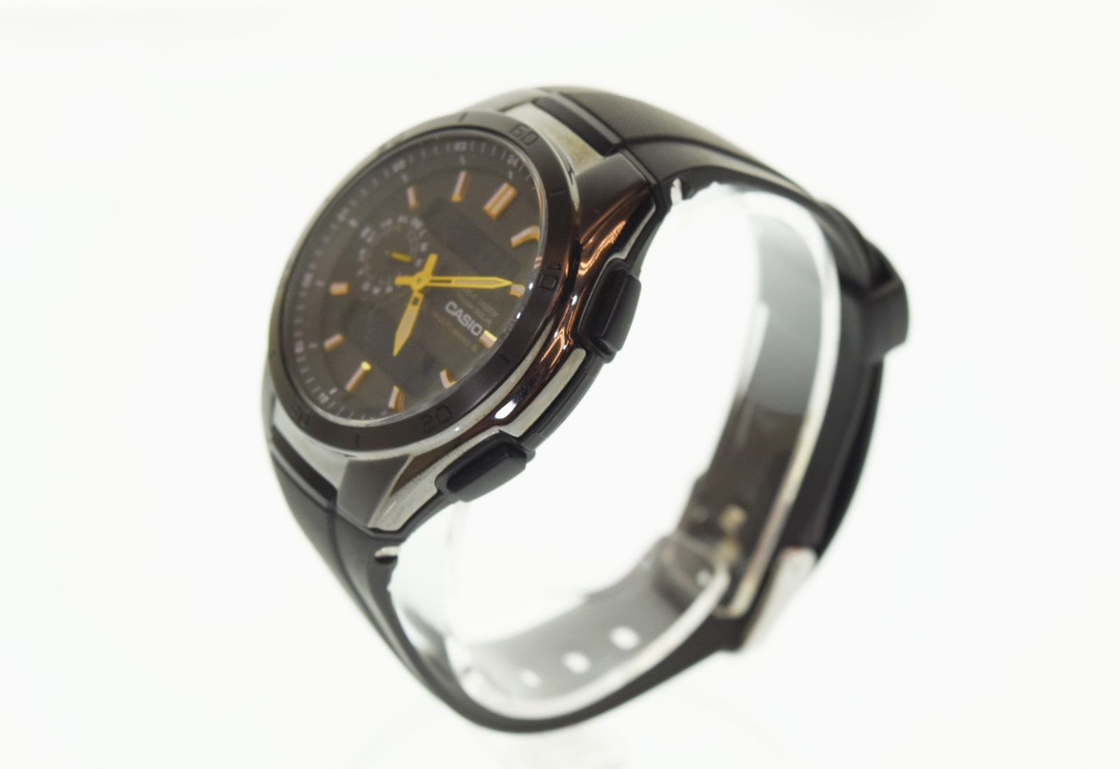 カシオ CASIO ウェーブセプター 電波ソーラ 5110 メンズ腕時計ブラック 103 T-63