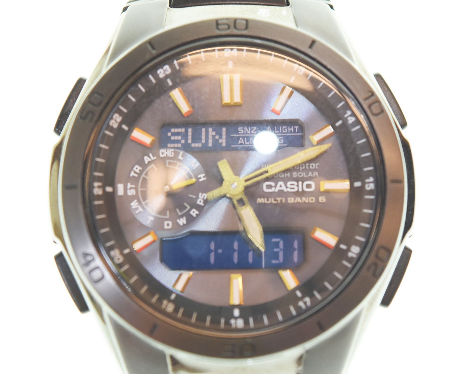カシオ CASIO ウェーブセプター 電波ソーラ 5110 メンズ腕時計ブラック 103 T-63