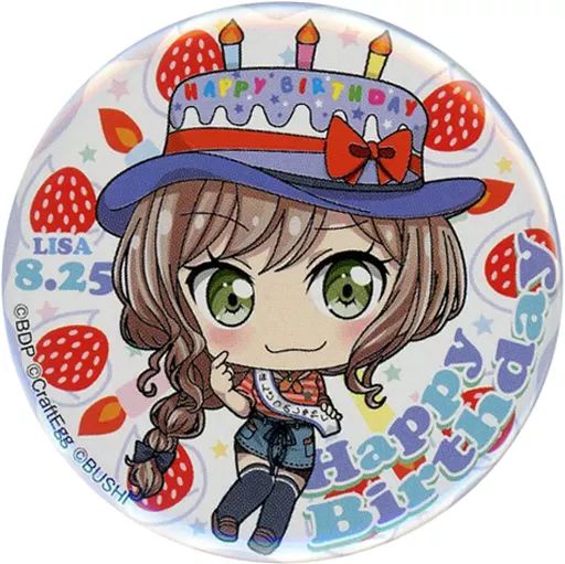 中古】バッジ・ピンズ(キャラクター) 今井リサ 誕生日限定缶バッジ 