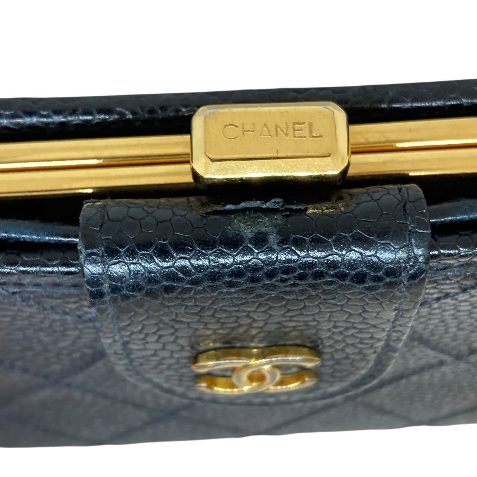 CHANEL シャネル ビコローレ 二つ折り財布 コンパクトウォレット