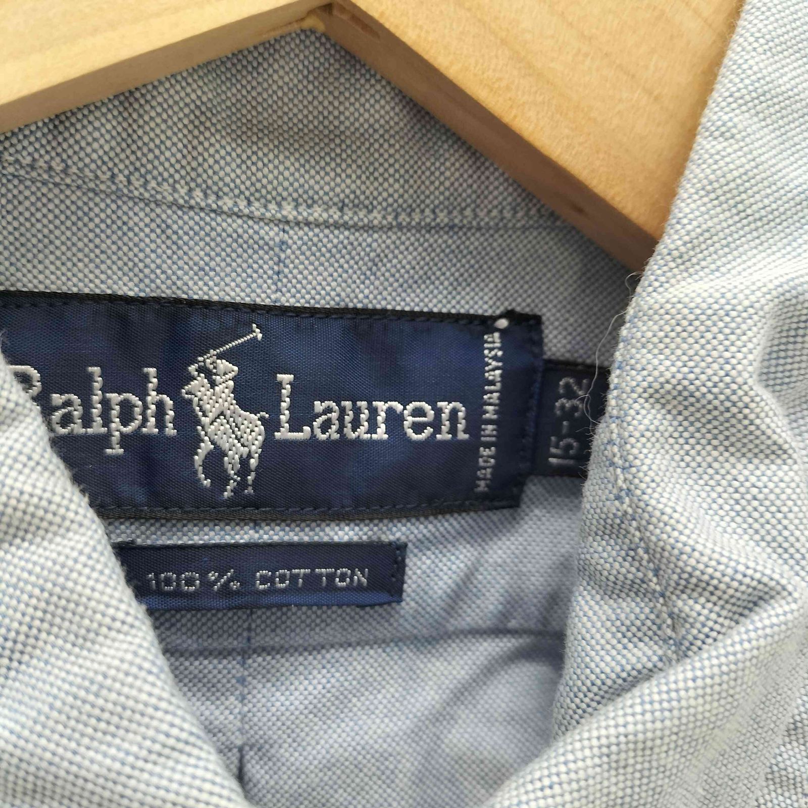 ラルフローレン RALPH LAUREN 外付けタグ ポニー 刺繍 ボタンダウン L