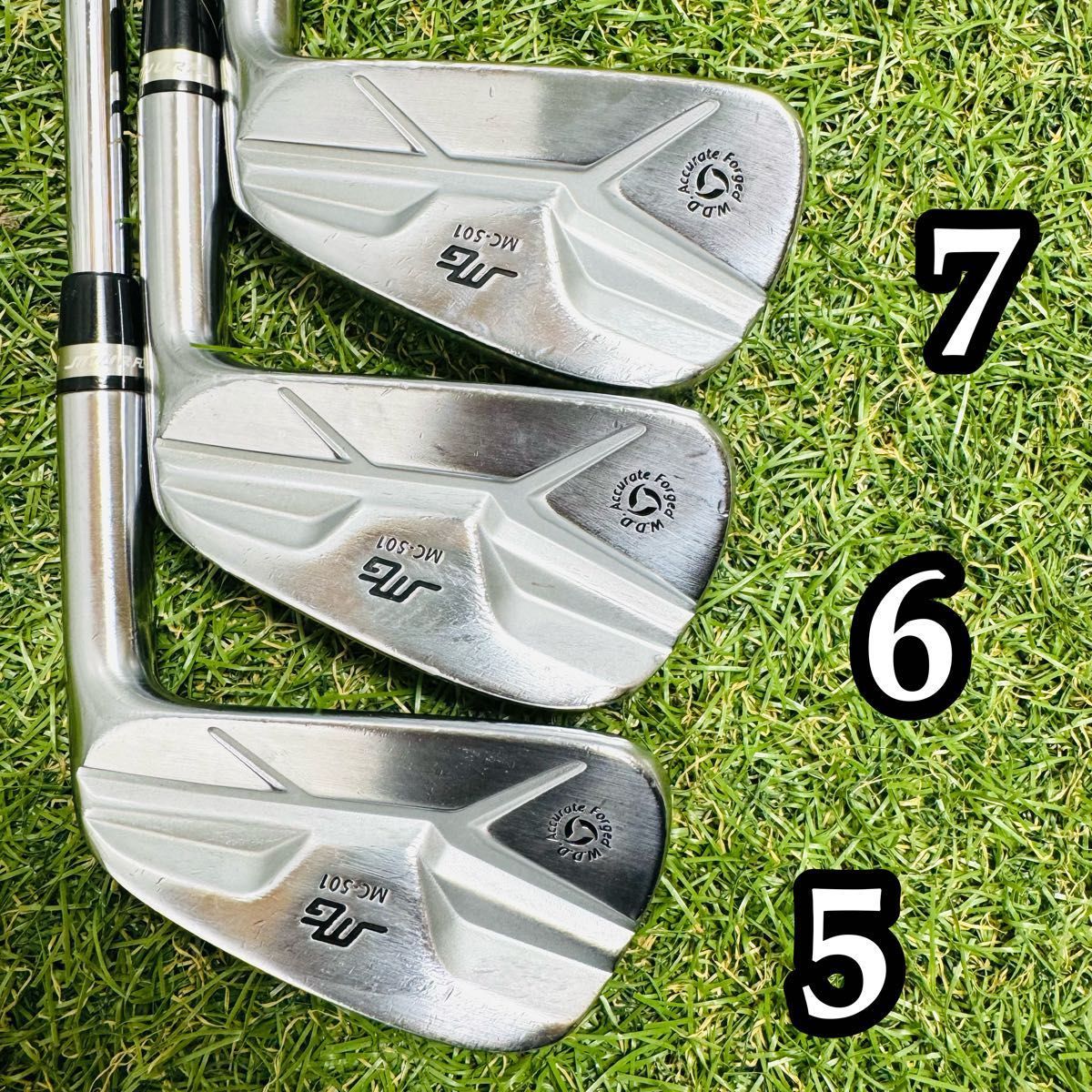 三浦技研　MC-501　アイアン5本セット 良品】三浦技研 MC-501 メンズアイアンセット 6本 スチール S - メルカリ