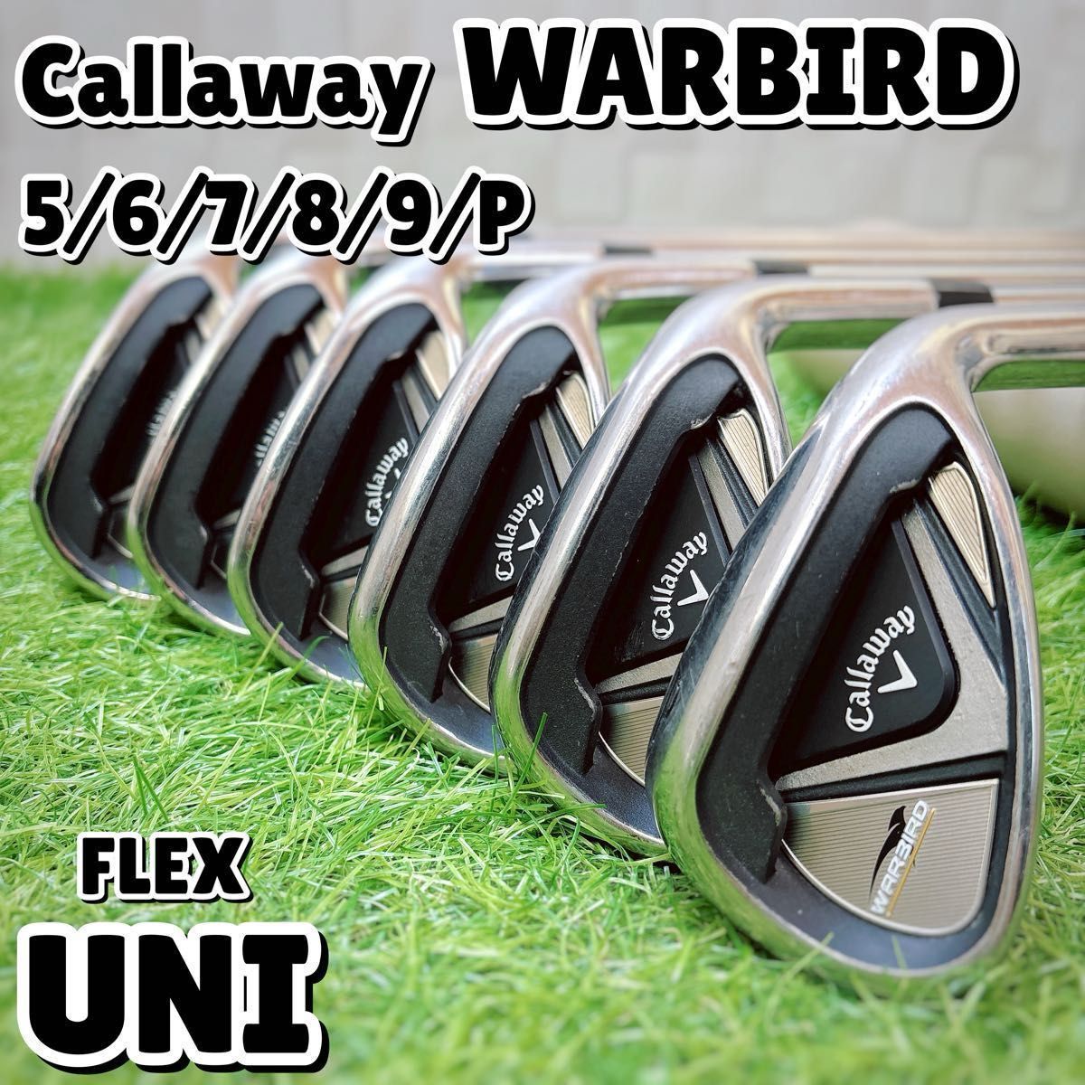 キャロウェイ WARBIRD メンズゴルフ アイアン 6本セット フレックスUNI