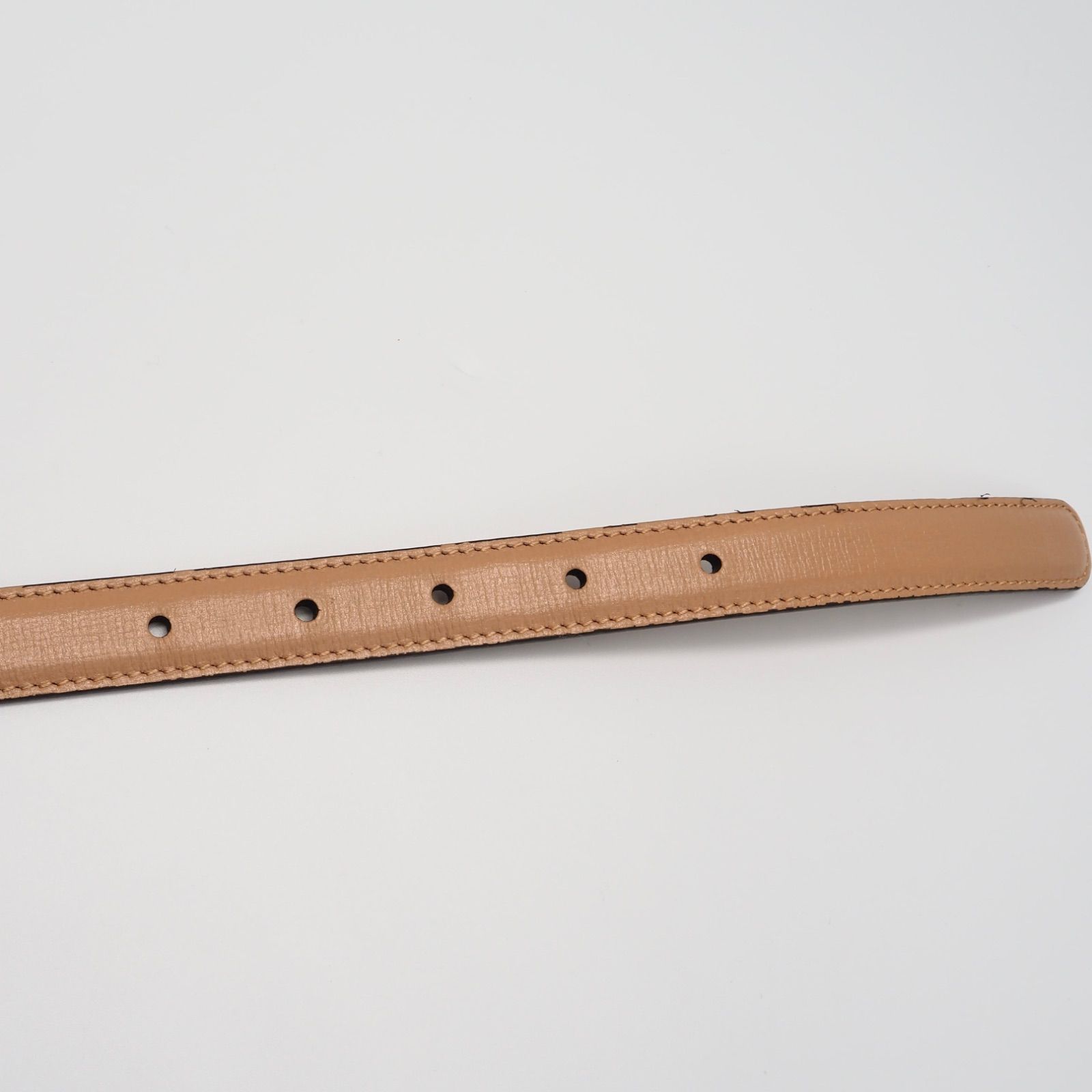 GUCCI GGマーモント スリムベルト レザー ベージュ グッチ - メルカリ