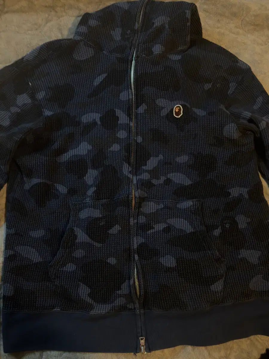 A BATHING APE ベイプ カモフラ ワッフル ジップアップ