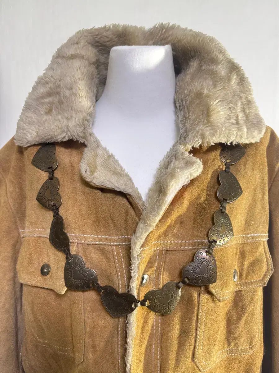 ヴィンテージ ハート コンサート リンク ベルト ネックレス