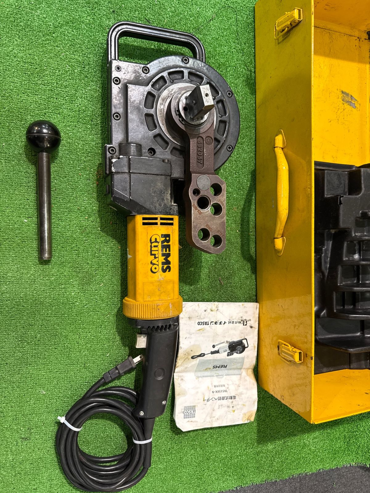中古品 (ス-1)TASCO TA515EK-N 電動直管ベンダー 付属品・取説・ケース