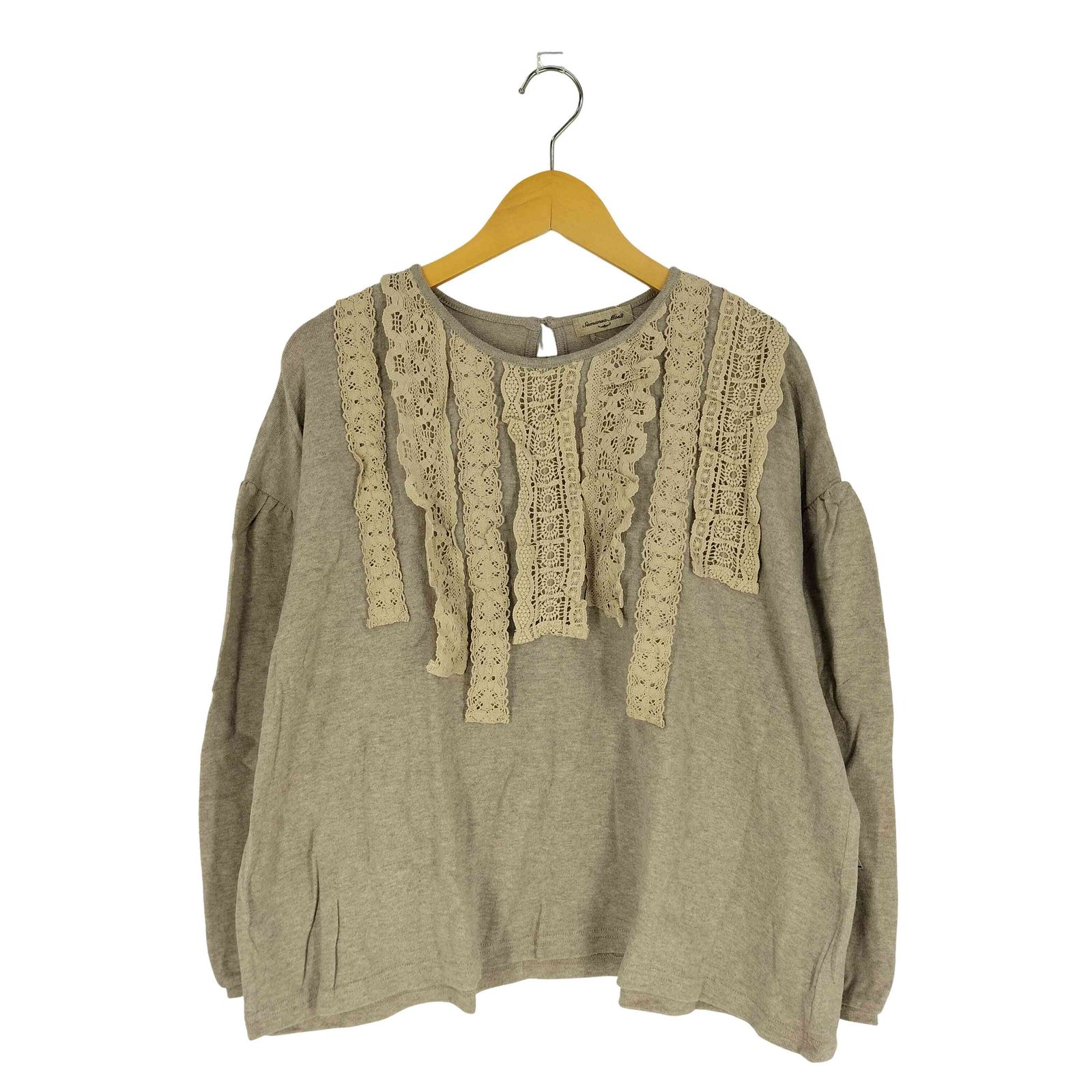 専用。パーツレース貼りカットソー サマンサモスモス 新品 サマンサモスモス samansa Mos2 レース貼りカットソー レディース FREE