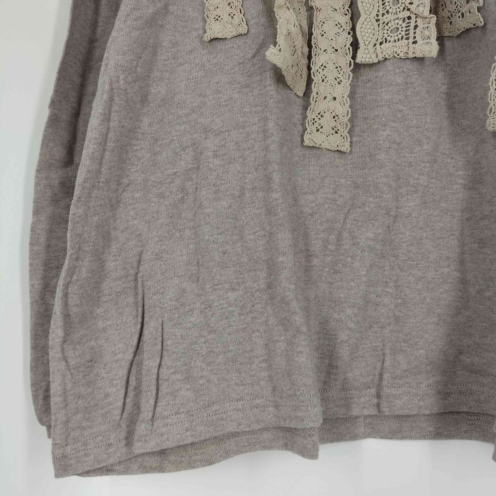 専用。パーツレース貼りカットソー サマンサモスモス 新品 Samansa Mos2（サマンサ モスモス）の「前後着パーツレース付