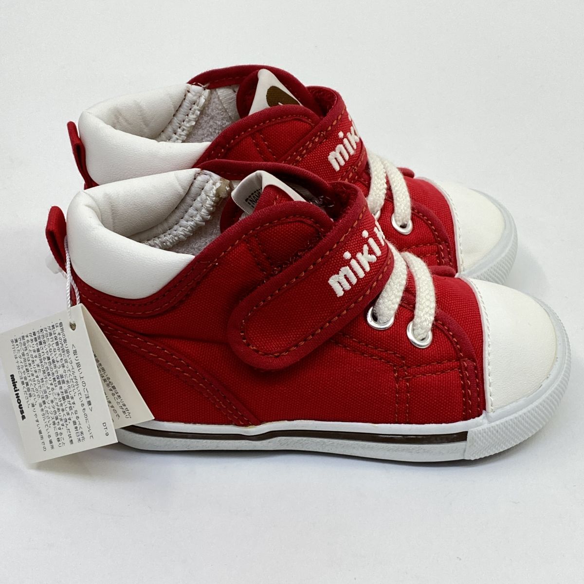 未使用】MIKI HOUSE ミキハウス スニーカー 赤 14cm キッズ 箱有