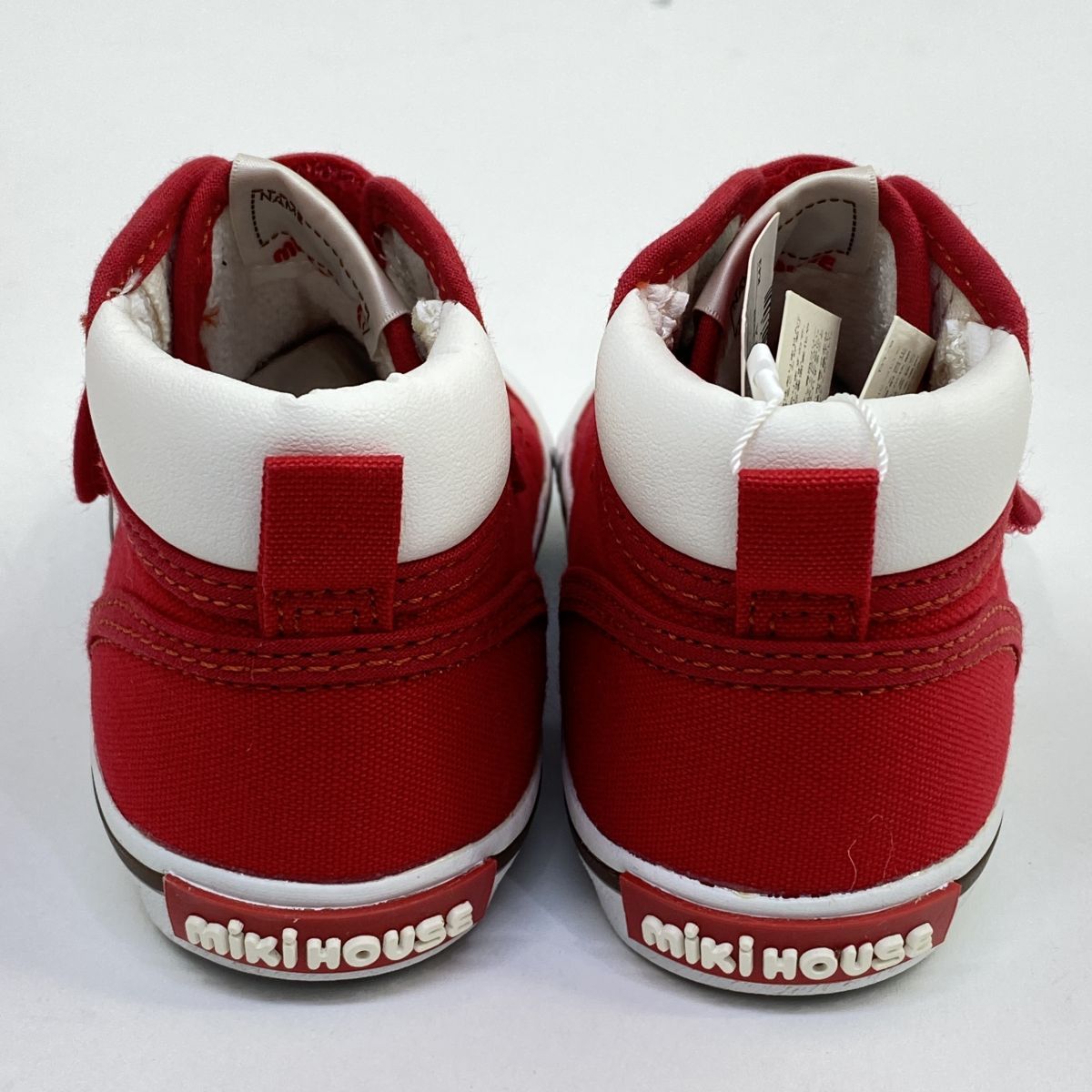 未使用】MIKI HOUSE ミキハウス スニーカー 赤 14cm キッズ 箱有