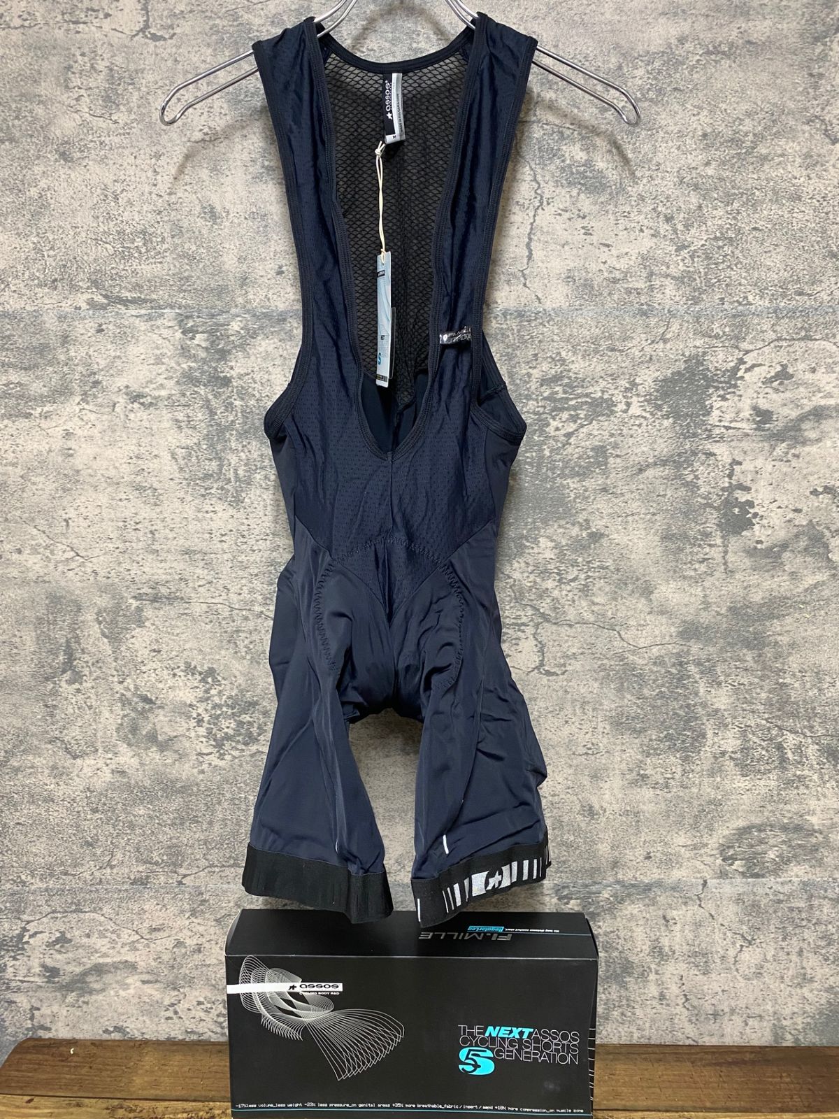 JQ 149 アソス ASSOS FI Mille S 5 regular ビブショーツ 黒 M