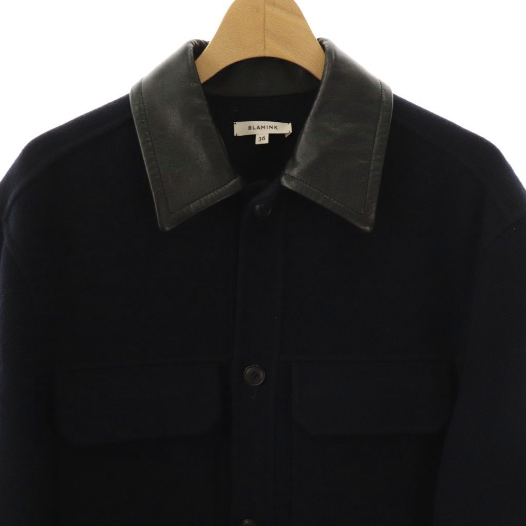 BLAMINK 美品✨ウールダブル6ボタンジャケット ブラック 36サイズ BLAMINK 美品✨ウールダブル6ボタンジャケット ブラック 36サイズ