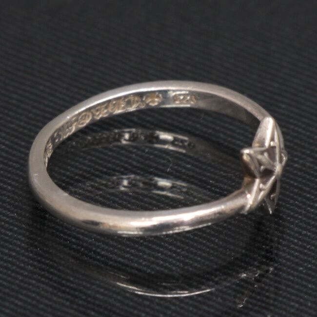 CHROME HEARTS クロムハーツ 5 P スター バブルガム リング 指輪 メンズ シルバー SV 925 約9号 101168