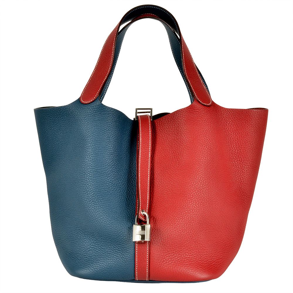 エルメス ピコタンロックPM ハンドバッグ ルージュカザック レッド トリヨンクレマンス レディース HERMES 【中古】 エルメス HERMES ピコタンロック GM ルージュカザック ブルータラサ