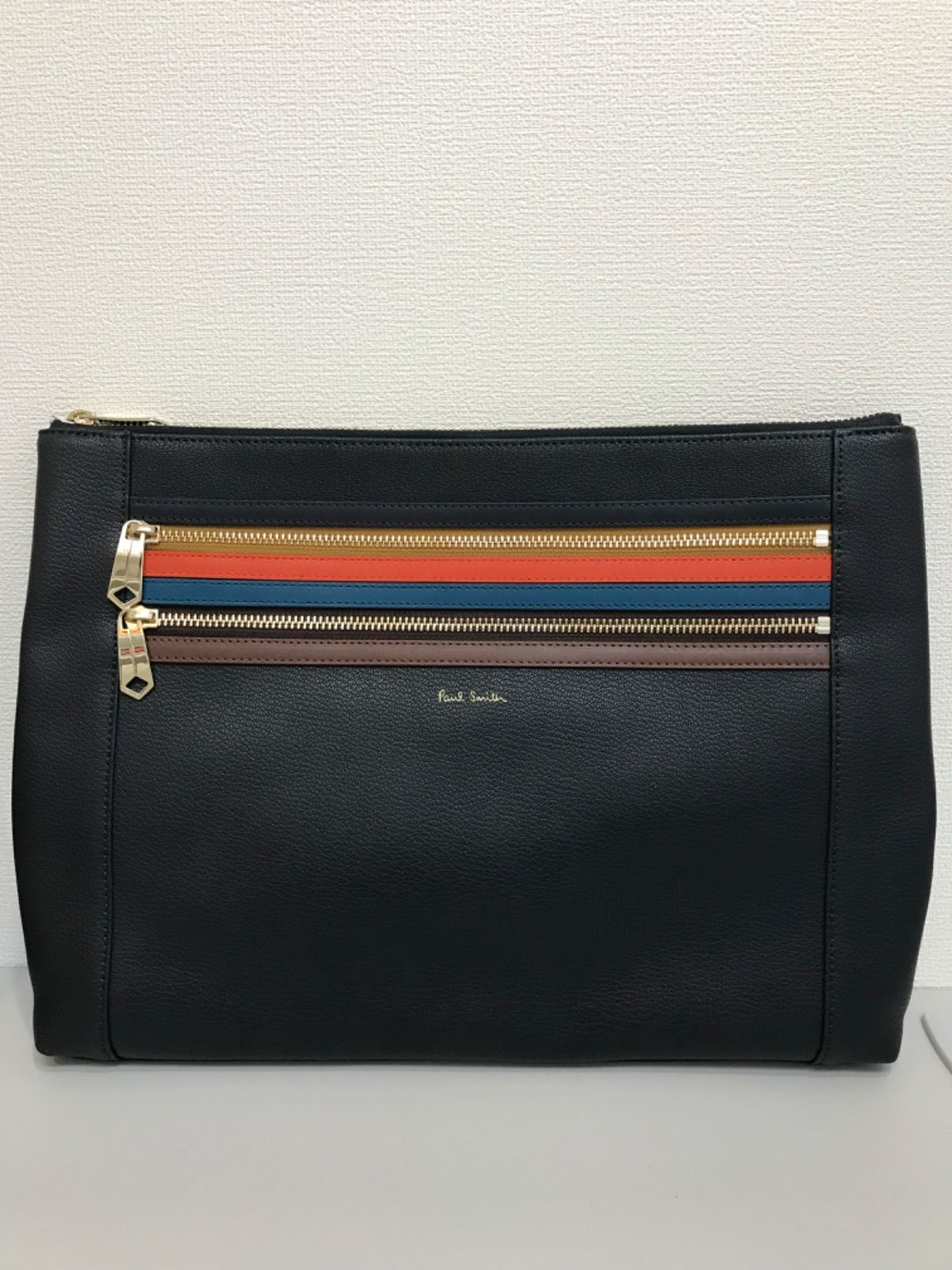 Paul Smith ポールスミス シグネチャージップストライプ 2way クラッチ 