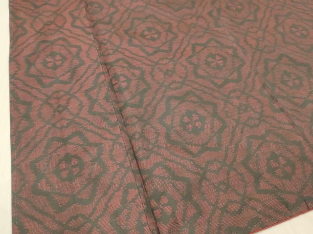 平和屋着物▽本場染大島紬　単衣　花菱文　正絹　逸品　AABD7519jh 平和屋着物□本場染大島紬 抽象花文 正絹 逸品 DABB3019cm - メルカリ