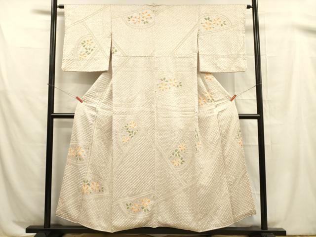 平和屋着物□上質な小紋 総絞り 抽象花文 正絹 逸品 DABB3024cm - メルカリ