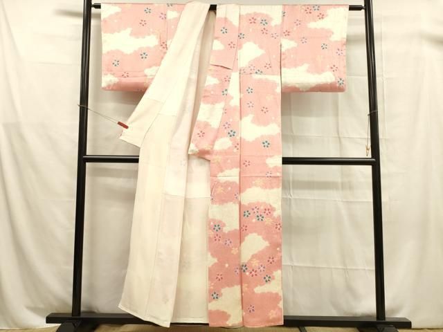 平和屋着物□上質な小紋 絞り 舞花文 正絹 逸品 DABB3025cm - メルカリ