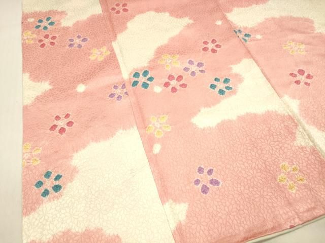 平和屋着物□上質な小紋 絞り 舞花文 正絹 逸品 DABB3025cm - メルカリ