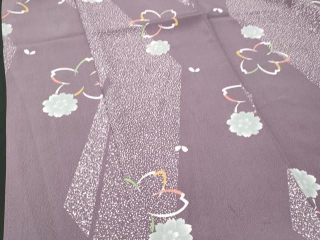 平和屋着物□上質な小紋 舞桜文 正絹 逸品 CABB4000fb - メルカリ