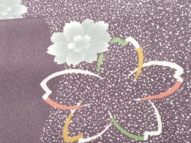 平和屋着物●上質な小紋　市松舞桜文　正絹　逸品　未使用　AABD0653fy 平和屋着物□上質な小紋 舞桜文 正絹 逸品 CABB4000fb - メルカリ