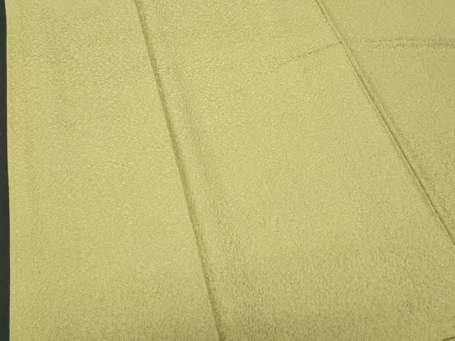 平和屋着物□本草木染作家 瑞寶 色無地 黄海松茶色 正絹 逸品