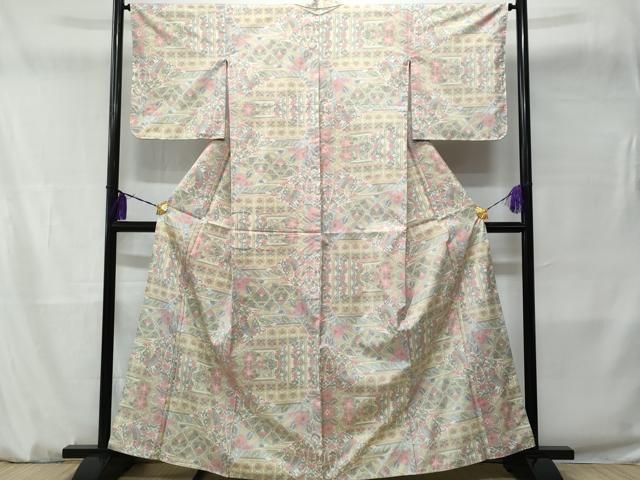 平和屋着物□上質な紬 切嵌花鳥文 正絹 逸品 CABB7652fb - メルカリ