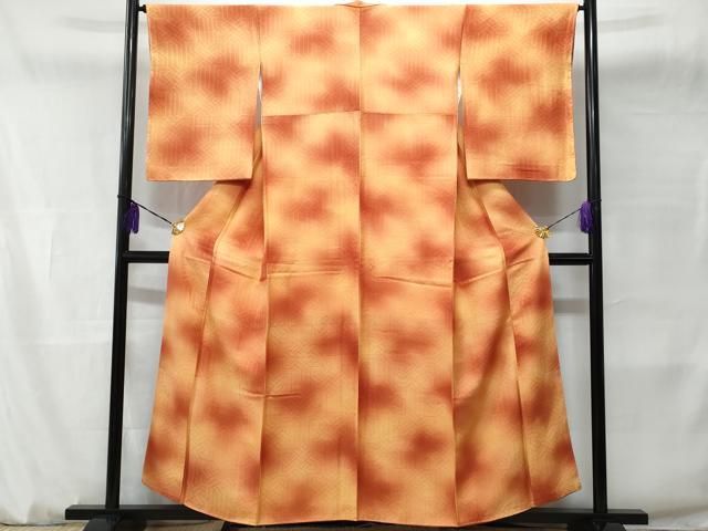 平和屋着物□上質な小紋 抽象文 暈し染め 正絹 逸品 未使用 CABB7654fb