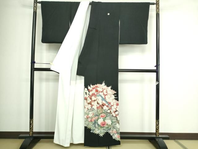 平和屋着物□豪華黒留袖 尾長鳥花文 金彩 正絹 逸品 DABA9580sf - メルカリ